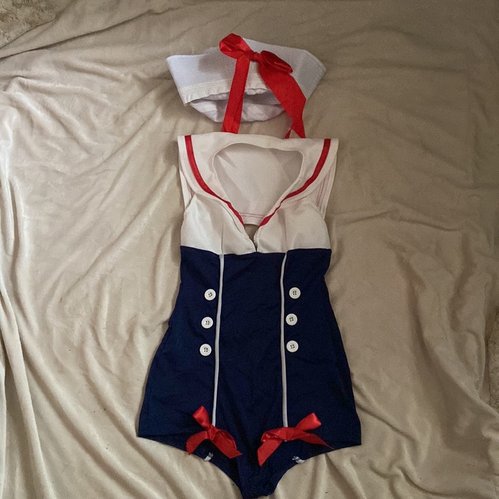 Adult Costume Pinup Sailor - Picture 2 of 4